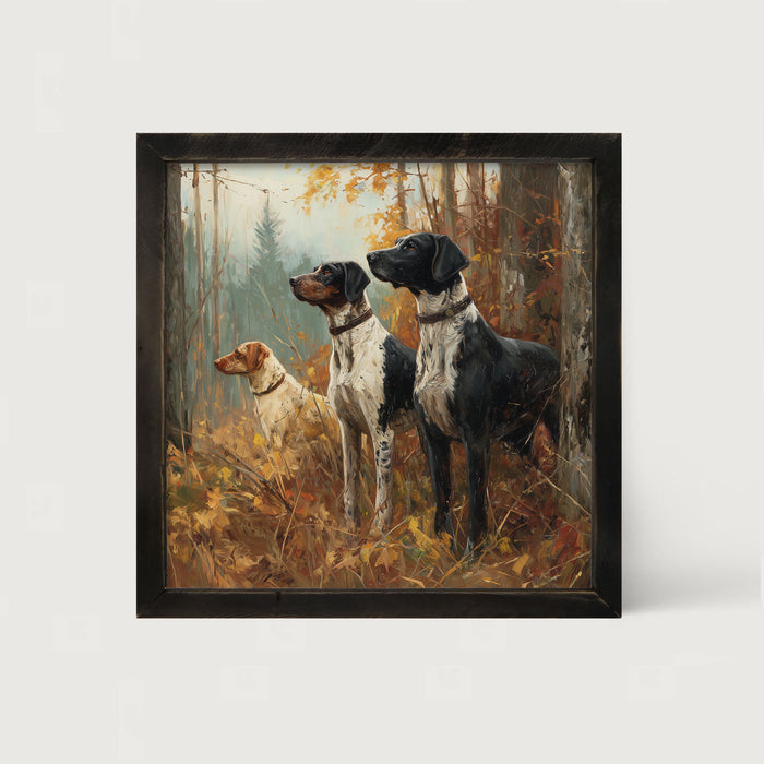Hunting Season - Dogs in the Woods