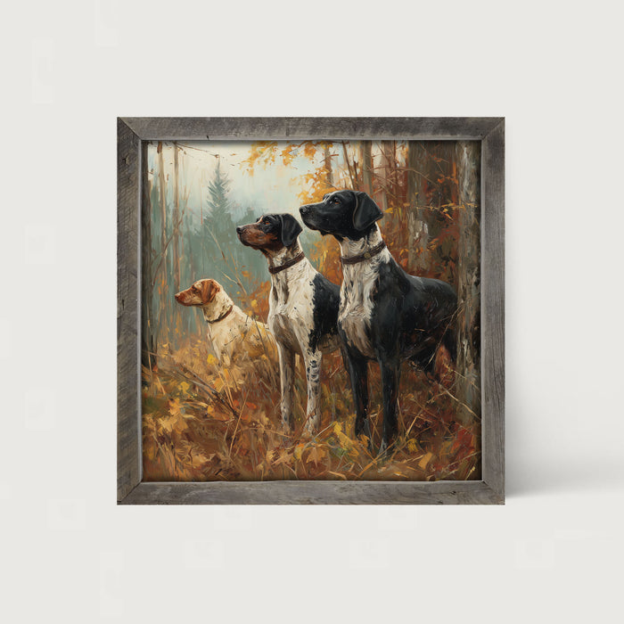 Hunting Season - Dogs in the Woods