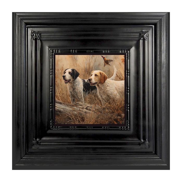 Hunting Season - Dogs near Log