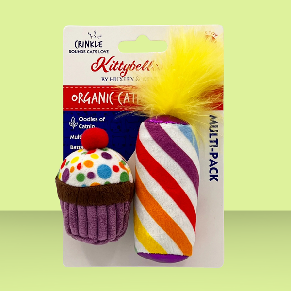 Huxley & Kent Kittybelles Me-Wow Cupcake & Candle