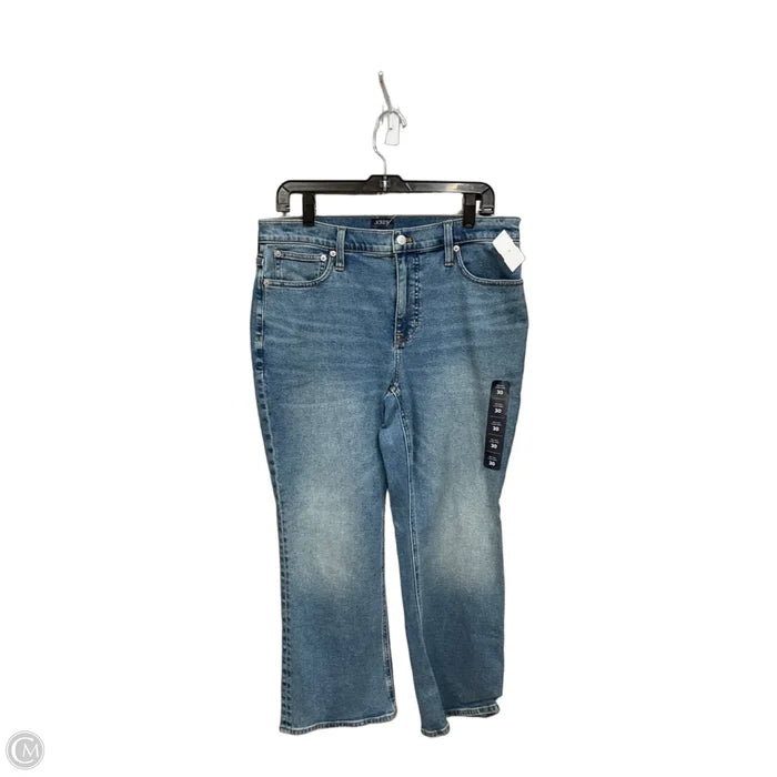 Jeans Flared By J. Crew In Blue Denim, Size: 10