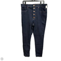 Jeans Skinny By Express In Blue Denim, Size: 14