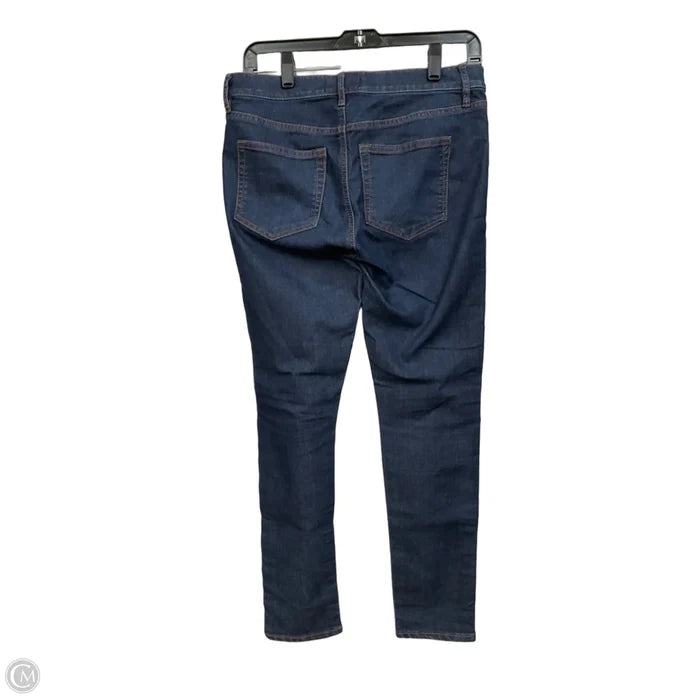 Jeans Skinny By Loft In Blue Denim, Size: 4