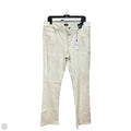 Jeans Straight By Express In Cream Denim, Size: 14l