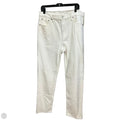 Jeans Straight By Gap In Cream Denim, Size: 14