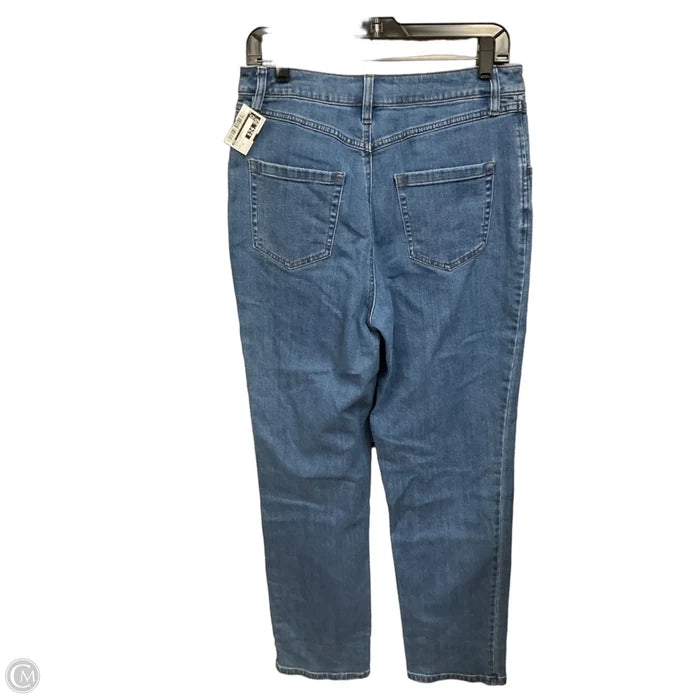 Jeans Straight By Inc In Blue Denim, Size: 12