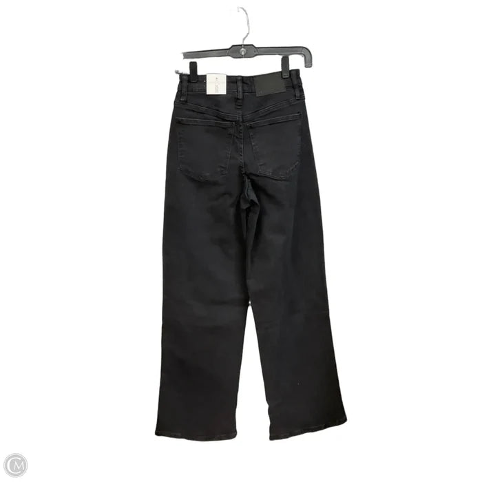 Jeans Wide Leg By Clothes Mentor In Black Denim, Size: 0