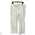Jeans Wide Leg By Gap In Cream Denim, Size: 14