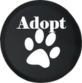 Jeep Liberty Tire Cover With Adopt Pet Lover Print