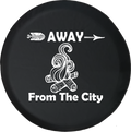 Jeep Liberty Tire Cover With Away from the City