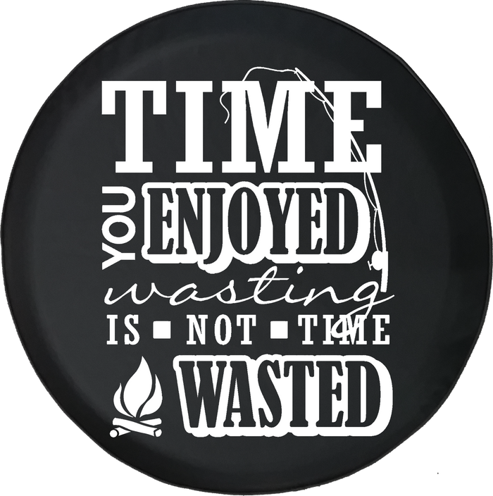 Jeep Liberty Tire Cover With Time You Enjoyed is Not Time Wasted Print (Liberty 02-12) - TireCoverPro