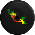 Jeep Wrangler JL Backup Camera Day Tree Frog Water Reflection RV Camper Spare Tire Cover-35 inch