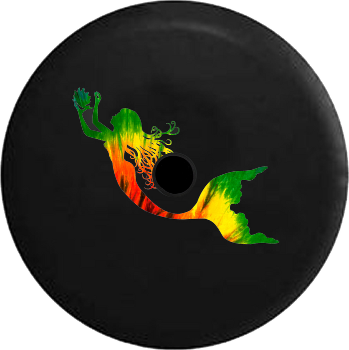 Jeep Wrangler JL Backup Camera Day Tree Frog Water Reflection RV Camper Spare Tire Cover-35 inch
