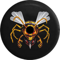 Jeep Wrangler JL Backup Camera Day Hornet Wasp Bee Stringer Out Endangered RV Camper Spare Tire Cover-35 inch