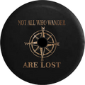 Jeep Wrangler JL Backup Camera Day Not All Who Wander Ocean Water Reflection RV Camper Spare Tire Cover-35 inch