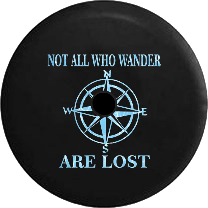 Jeep Wrangler JL Backup Camera Day Not All Who Wander Peace Love Tiedye RV Camper Spare Tire Cover-35 inch