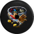 Jeep Wrangler JL Backup Camera Day Oz Tornado Strawman Scarecrow Wizard Tinman Witch RV Camper Spare Tire Cover-35 inch