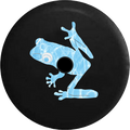Jeep Wrangler JL Backup Camera Day Tree Frog Tiedye Peace Love RV Camper Spare Tire Cover-35 inch