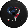 Jeep Wrangler JL Backup Camera Day True Love Christian Wood Cross in Heart God RV Camper Spare Tire Cover-35 inch