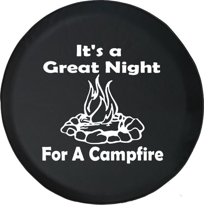 Jeep Wrangler Spare Tire Cover With Campfire Print (Wrangler JK, TJ, YJ) - TireCoverPro