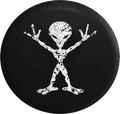 Jeep Wrangler Spare Tire Cover With Distressed Alien Print (Wrangler JK, TJ, YJ)