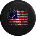 Vintage Distressed 13 Star American Flag Betsy Ross RV Camper Spare Tire Cover-35 inch