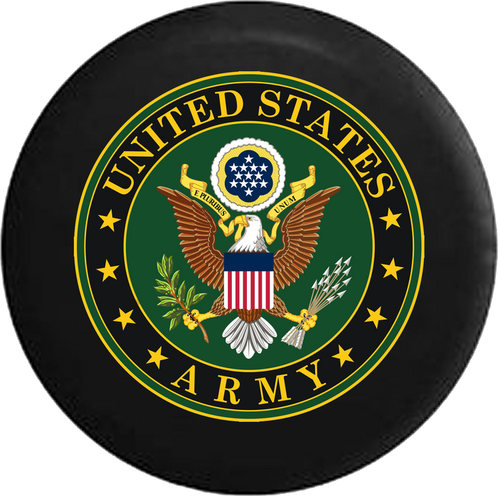 Jeep Wrangler Tire Cover With United States Army (Wrangler JK, TJ, YJ)