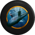 Jeep Wrangler Tire Cover With US Submarine (Wrangler JK, TJ, YJ)