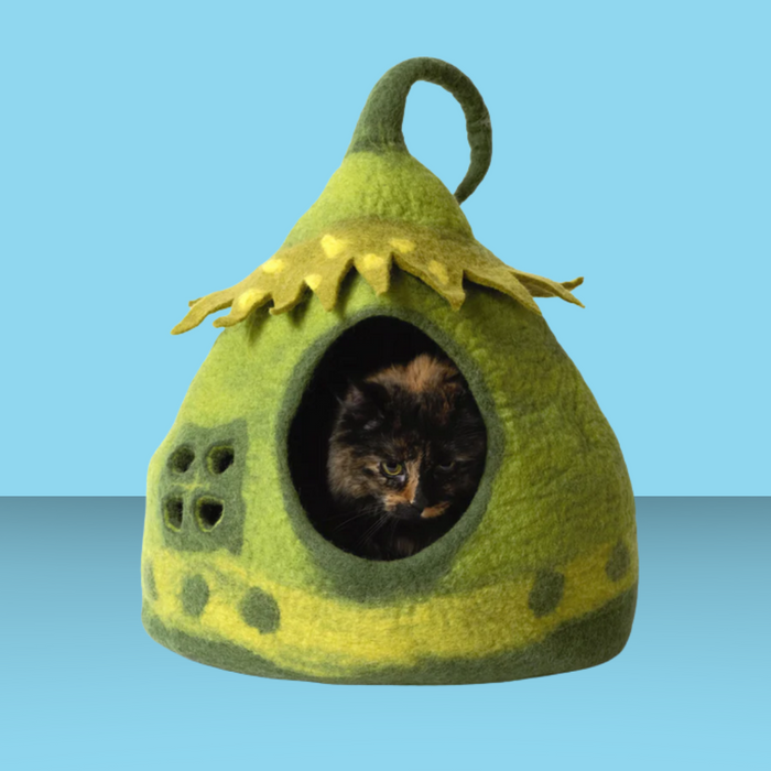 Karma Cat Wool Cave Fairy House