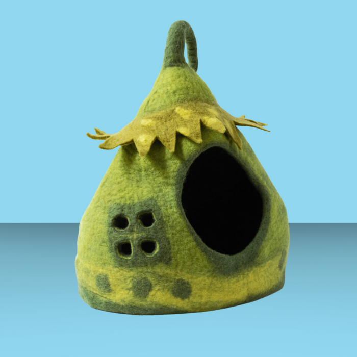 Karma Cat Wool Cave Fairy House
