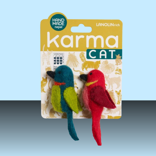 Karma Cat Wool Hummingbirds 2 Pack