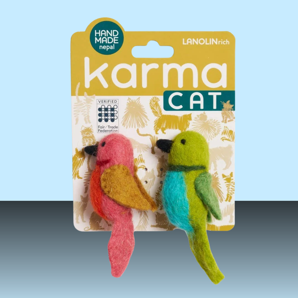 Karma Cat Wool Hummingbirds 2 Pack