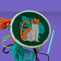 Kikkerland Punch Needle Kit Cat