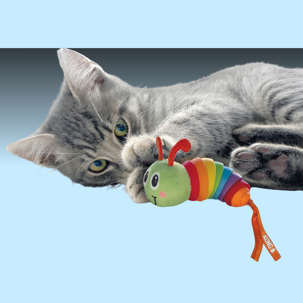 Kong Cat Bat-A-Bout Clackz Caterpillar