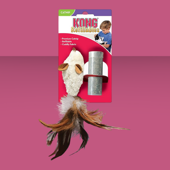 Kong Refillables Feather Mouse