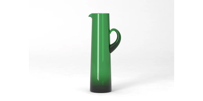 Large Glass Pitcher - deep blue