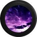Lightning Storm Electric Sky Jeep Camper Spare Tire Cover BLACK-CUSTOM SIZE/COLOR/INK- R209 - TireCoverPro