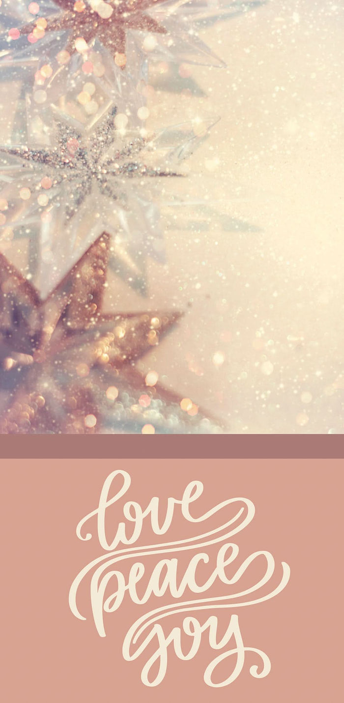 Love Peace Joy Ornament Single Vinyl Banner Dekra-Lite
