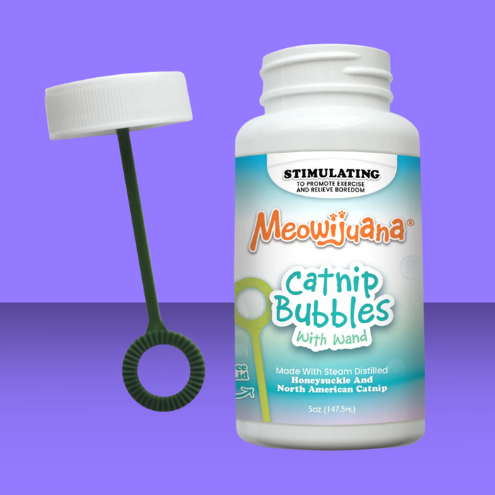 Meowijuana Catnip Bubbles w/ Honeysuckle 5oz