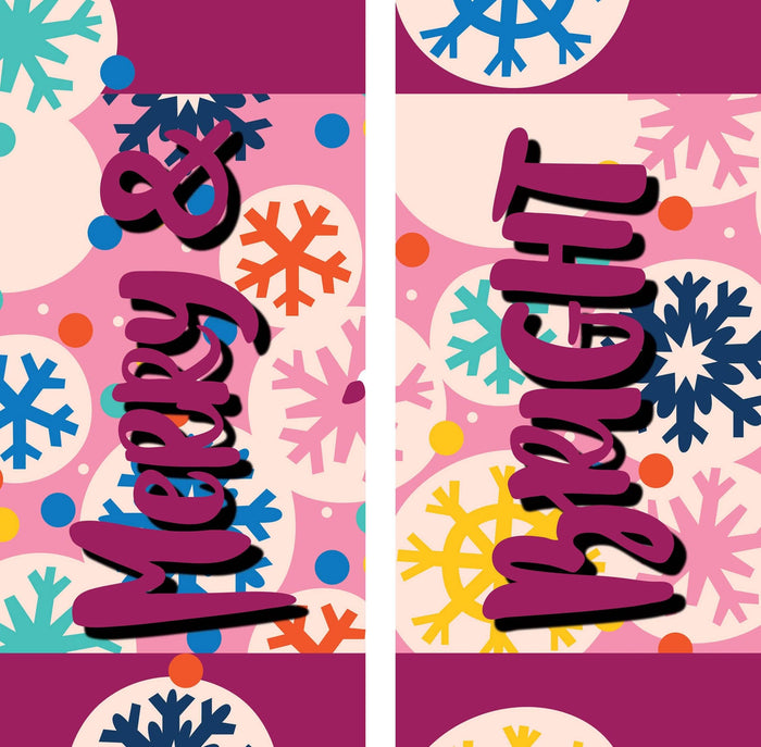 Merry and Bright Double Vinyl Banner Set Dekra-Lite