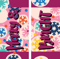 Merry and Bright Double Vinyl Banner Set Dekra-Lite