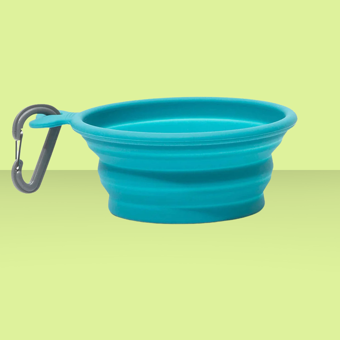 Messy Mutts Collapsible Bowl Blue 1.5cup