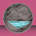Messy Mutts Interactive Lick Bowl Grey Mountains