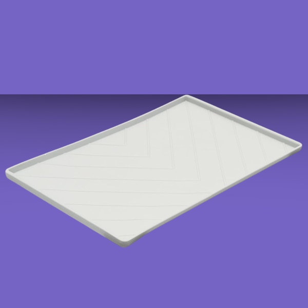 Messy Mutts Silicone Mat with Rods Light Gray M
