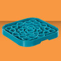 Messy Mutts Slow Feeder Square Blue 2 Cup S
