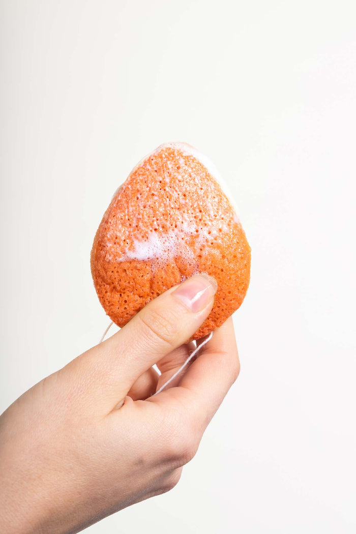 100% Pure Konjac & Pink Clay Compostable Face Sponge - Scoop Whole Beauty - sponge