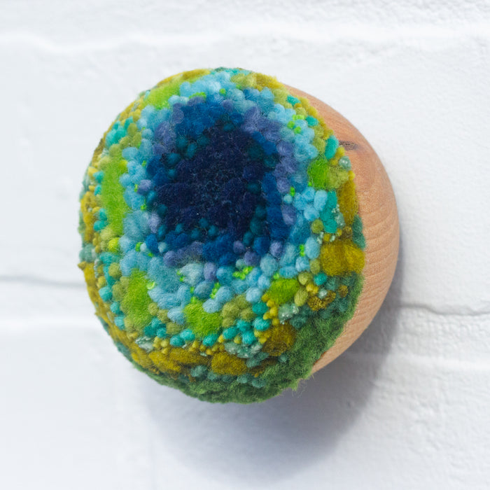 Mini Puff Sculpture | Blue + Green