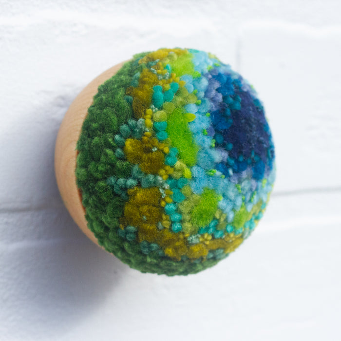 Mini Puff Sculpture | Blue + Green
