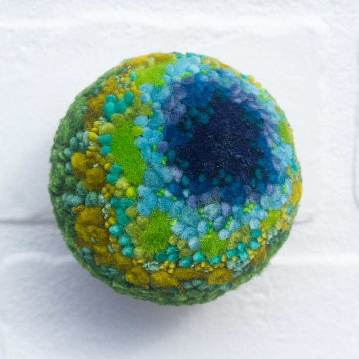 Mini Puff Sculpture | Blue + Green