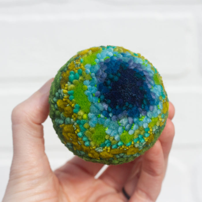 Mini Puff Sculpture | Blue + Green
